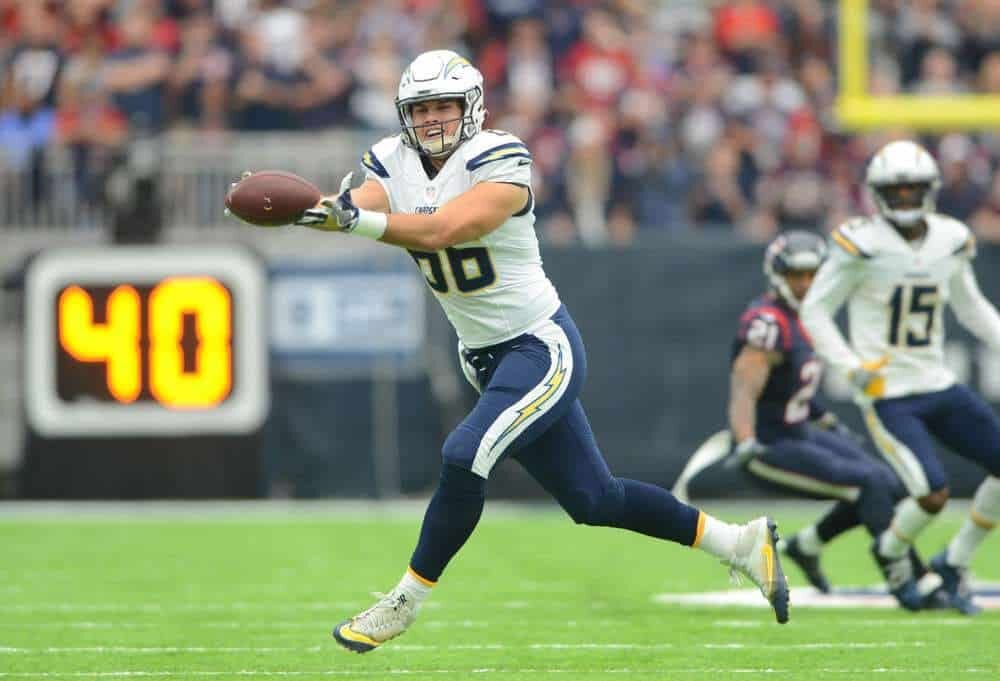 Fantasy Football: Week 7 Tight End Matchup Report Hunter Henry