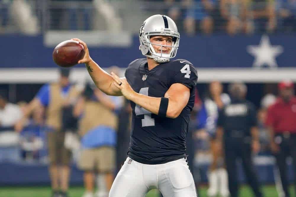 Fantasy Football: Week 14 Quarterback Matchup Report Derek Carr Week 7 FAAB