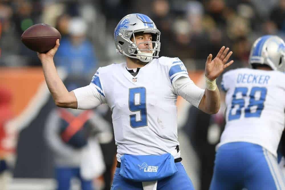 Fantasy Football: Week 17 Quarterback Matchup Report Matthew Stafford