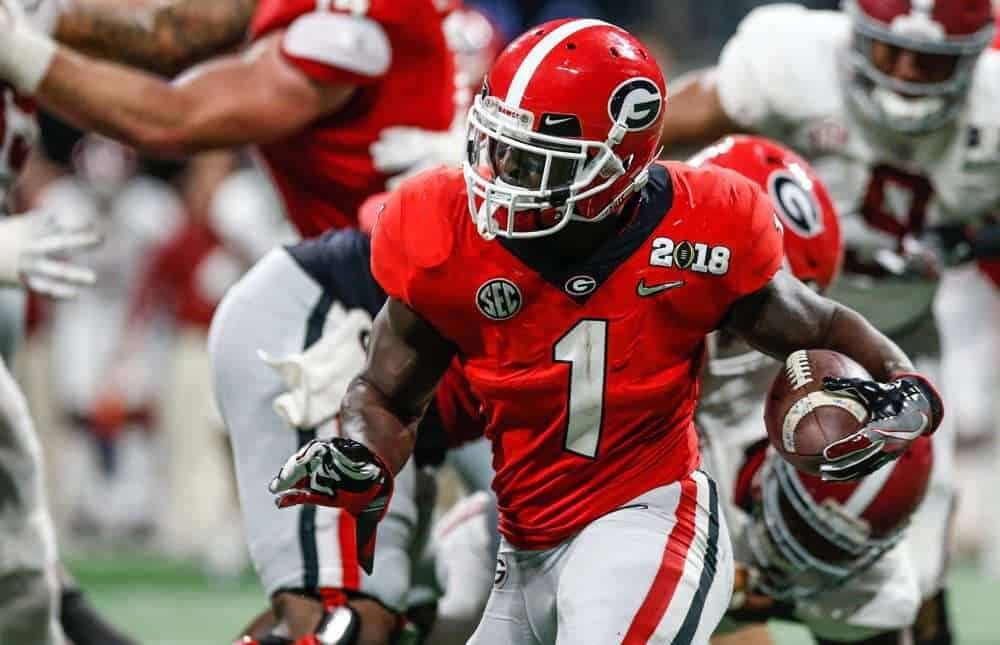 2017-18 All-Bowl Fantasy College Football Team Sony Michel