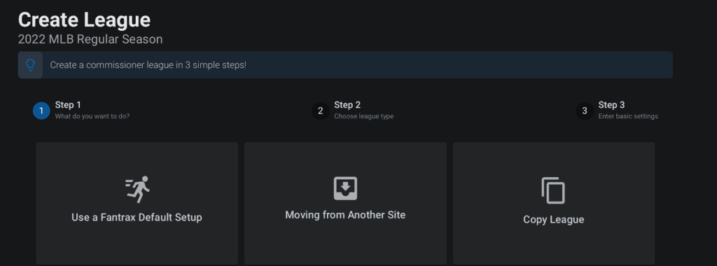 create a league