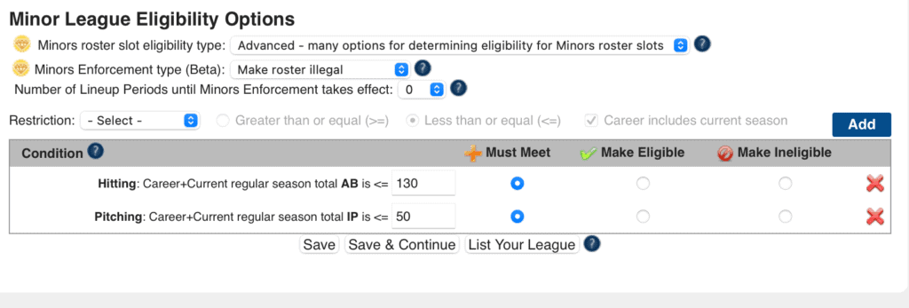 minor league advanced
