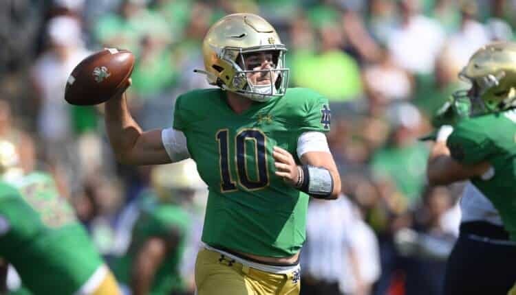 CFF and CFB DFS Cheat Sheet: Week 7 Drew Pyne College Fantasy Football