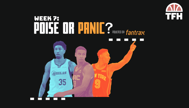Fantasy Basketball: Week 7 Poise or Panic Week 7 Poise or Panic