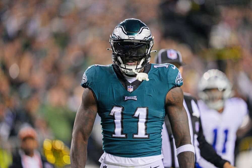 AJ Brown Week 15 fantasy football risers and fallers