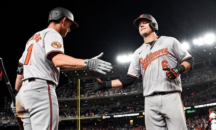 Jordan Westburg Ryan Mountcastle first base ADP values