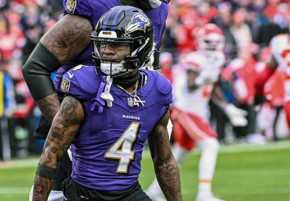 Zay Flowers week 12 monday night football nfl dfs picks