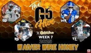 College Fantasy Football: G5 Waiver Wire Bargains G5 Waiver Wire