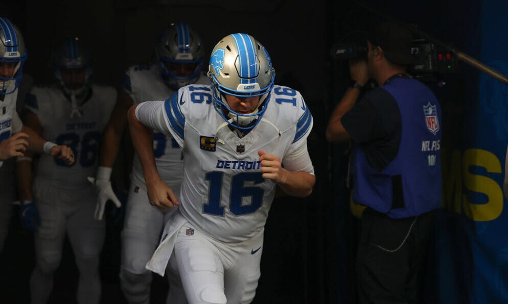 Jared Goff NFL DRaftKings Plays Week 16