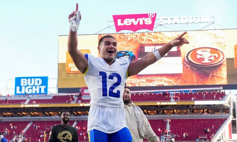 Puka Nacua DraftKings Wildcard weekend NFL DFS