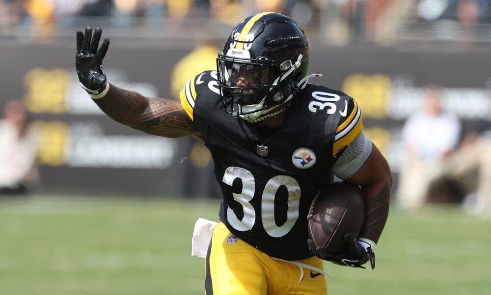 Jaylen Warren Fantasy Football Week 4 RB Rankings